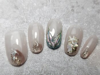 プロモート 岡山城下店(Promote)/人魚のしっぽネイル【岡山】