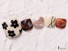 アイネイルズ 横浜WEST店(I-nails)/フラワーニュアンス11500円