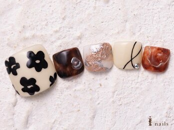 アイネイルズ 横浜WEST店(I-nails)/フラワーニュアンス11500円