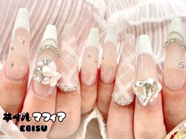 フレンチ/チェック/キラキラ