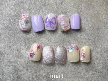 マール 甲子園店(marl)の写真/【お爪に優しいパラジェル/フィルイン取扱店】お爪のお悩みをカウンセリング☆毎回甘皮周りも丁寧ケア◎
