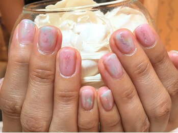 ネイルズ ララ(nails Lala)/シースルーネイル。