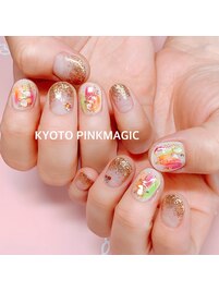 カラフルニュアンスネイル