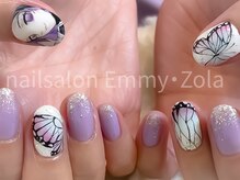 エミーゾラ 所沢(Emmy Zola)/鬼滅ネイル　胡蝶しのぶ