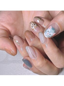 クラル 平塚店(CURAR)/ダッフィーフレンズネイル