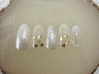 ハートホロネイル