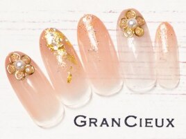 ゴールドフラワーグラデーション