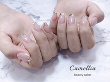 カメリア(Camellia)/フレンチ/ハンドネイル