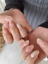 先取りちゅるんチークネイル