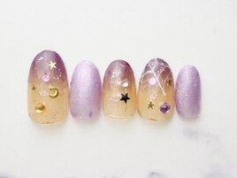 蜘蛛ハロウィンネイル全員￥7980