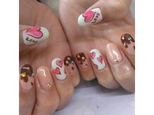 トータルサロン 白べぇーっ プラス/バレンタインネイル