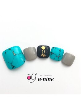 ネイルサロン エーナイン イオン東札幌店/5.フット★夏デザイン 7999円