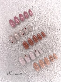 ミア(Mia)/2月 シンプルネイル☆