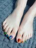持ち込みデザインフットネイル