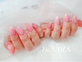 ユーネイルズ 恵比寿(Yu.NAILS.)/春色◎オーロラフレンチネイル