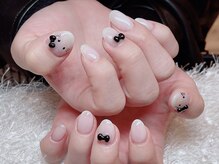 レアネイル 新宿(le'a nail)/シンプルキティネイルに