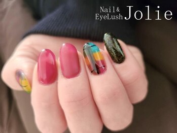 ジョリー(Jolie)の写真/自爪を削らないパラジェル＆フィルイン導入店！爪を労りながらトレンドの定額デザインを楽しめます★