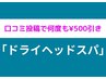 【口コミ投稿で何度も500円割引】ドライヘッドメニュー