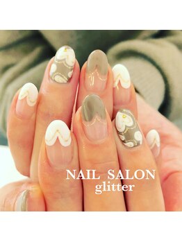 ネイルサロン グリッター(NAIL SALON glitter)/バレンタインネイル