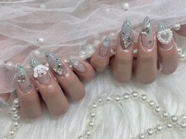 【Ayaka】キラキラハートネイル