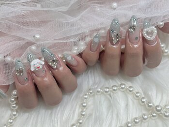 アンジュ(Ange)/【Ayaka】キラキラハートネイル