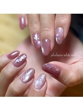 ファレノホワイト/お客様ネイル/フィルイン可能