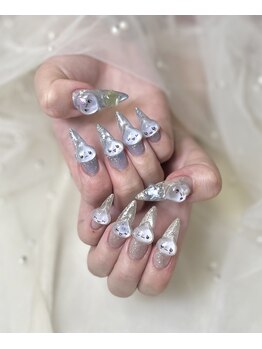 キャンアイドレッシー 福島店(Can I Dressy)/ボンボンドロップシールネイル