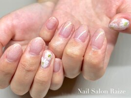 春ネイル/.フラワーネイル