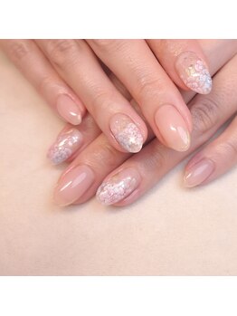 ピオニーネイル(peony nail)/ふんわり夢色フラワー