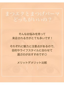 アールドヴィーヴル(Ar de vivre)/【マツエク・まつげパーマ】比較