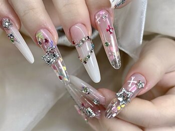 アルブル(ARBRE)の写真/【持ち込み大歓迎!!】キラキラ感やちゅるちゅる感が魅力☆ハイクオリティな韓国・ワンホンネイル♪