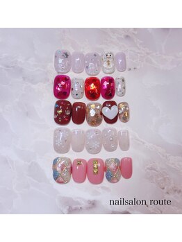 ネイルサロン ルート 二子玉川(nailsalon route)/1月キャンペーンネイル☆