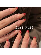 Domi Nail Salon 渋谷店　長さだし/持ち込み/フィルイン/ワンホン/フレンチ長さだし＊