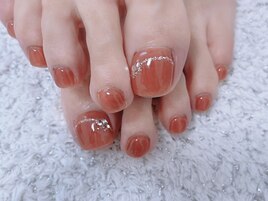 【フット】ラメ&ストーン