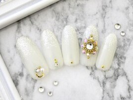 ラメ×ビジュー￥６９８０