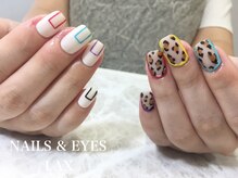 ラックス 尼崎立花(LAX)/アシメレオパードネイル