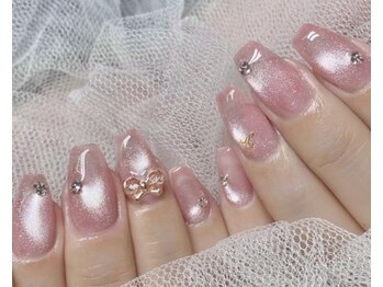 マグネットにリボン♪