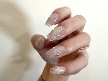 エニオラ(anyora)/春ネイル　レースデザイン