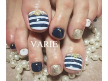 ヴァリエ(VARIE)/夏ボーダーネイル