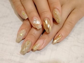 ラルネイル 大宮(Lull. nail)/＊カーキ＊ニュアンス＊