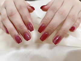 バレンタインマグネットネイル