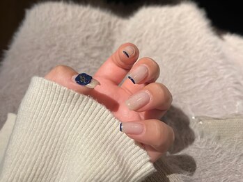 ソウ 難波店 nail salon Sou/ネイビーnail