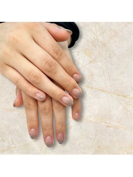 ユニティネイル(Unity nail)/グレーフラッシュグラデーション