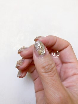 ウロネイルズ(ulo nails)/シルバークリスマスネイル