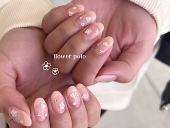 アントレッド(entraide)/ホロドットフラワーネイル