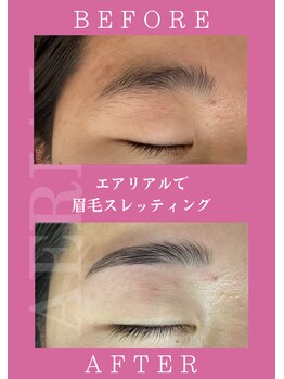 エアリアル 中津店/眉毛スレッティング♪垢抜け顔に