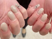 アイネイルズ 天神今泉店(I-nails)/【misato.n】シンプルリボン