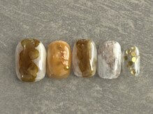 カラネイル 南森町店(calla nail)/キラキラ　奥行きネイル