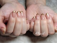 エーケーネイル(AKnail)/ミラーフレンチ