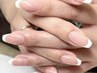 hand＊フレンチネイルクリアベース☆ドライケア込